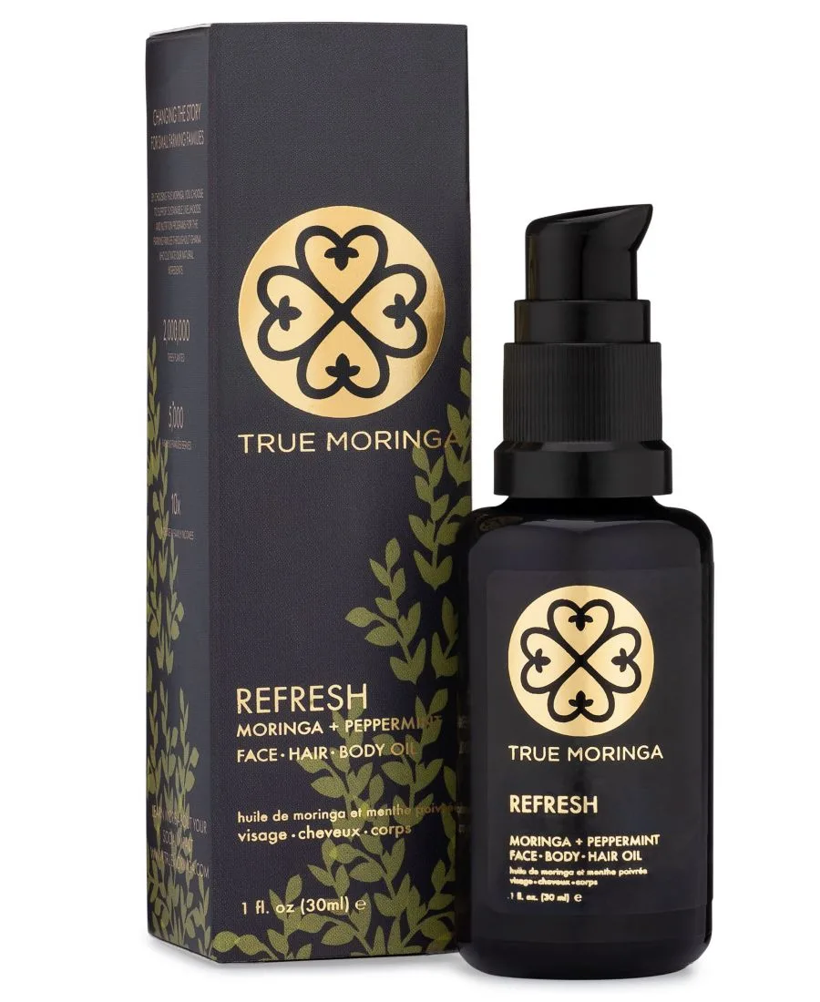 Масло для лица True Moringa — С морингой и мятой перечной, 28 г
