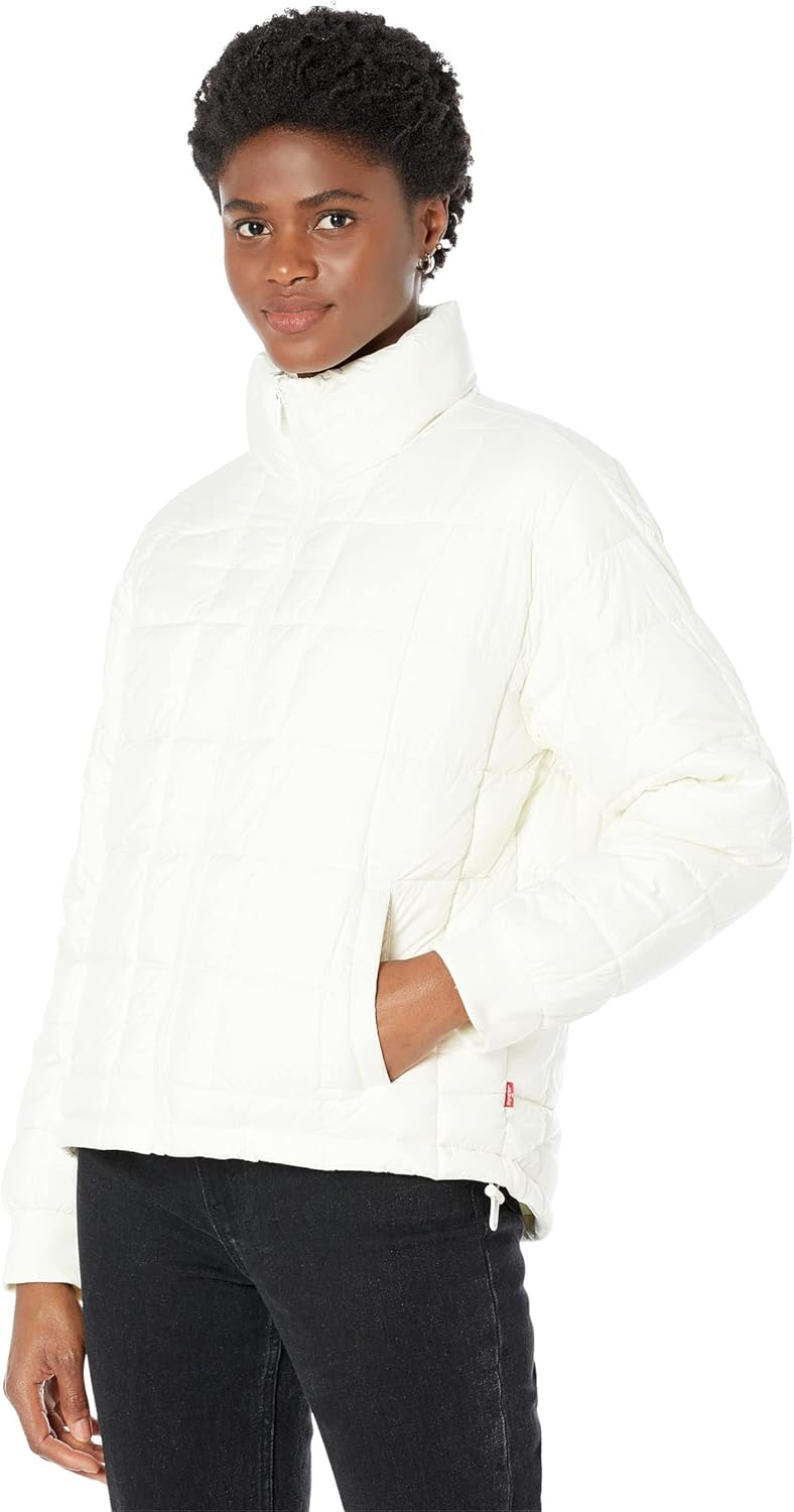 

Levi's Женская утепленная куртка-пуховик с квадратной стежкой, Cream