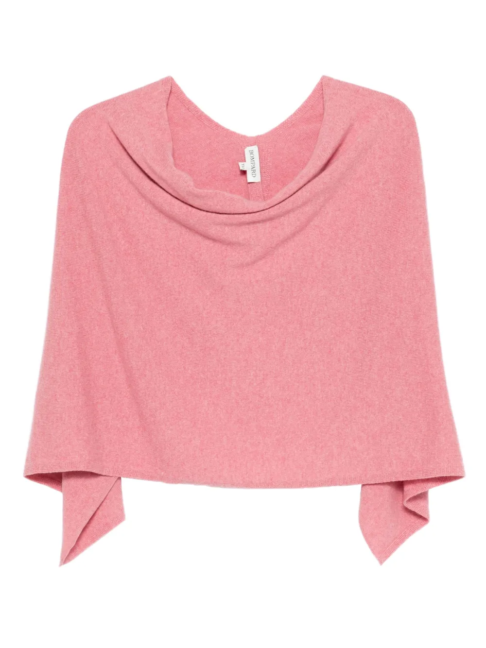 

Кашемировое пончо с воротником-хомутом Eric Bompard, розовый