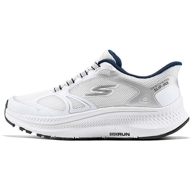 

Skechers BOYS Slip Resistant, Abrasion Resistant, Breathable Low top Running Shoes White Kids'