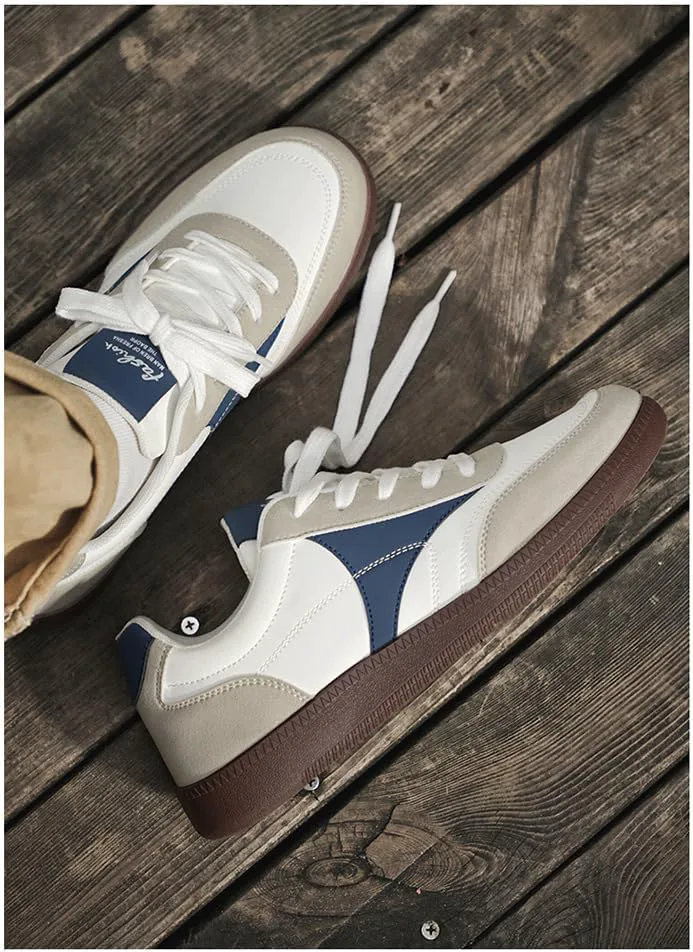 Кроссовки Men's Casual Sports Shoes - Retro and Fashionable Low-top Comfortable Walking Shoes, with PVC Sole, Suitable for Daily wear FmShi, бежевый — фото 4