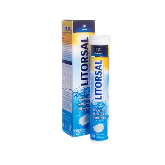 

Natur Produkt, Литорсал, лимон-мята, 24 шипучие таблетки Zdrovit