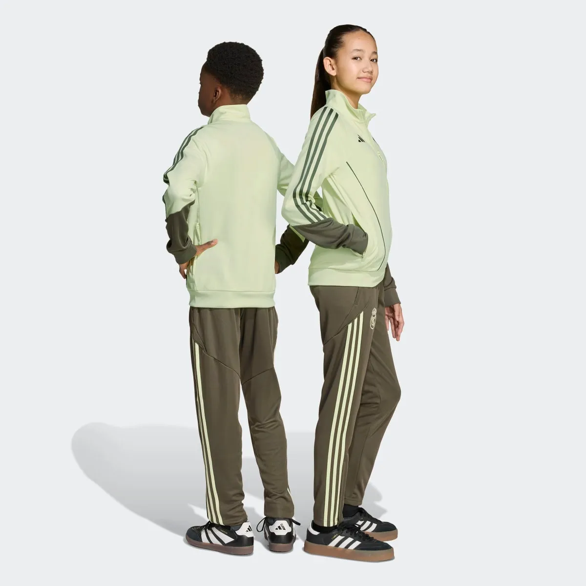 Детский спортивный костюм Real Madrid CF 2025-2026 Tiro 24 adidas, зеленый — фото 2
