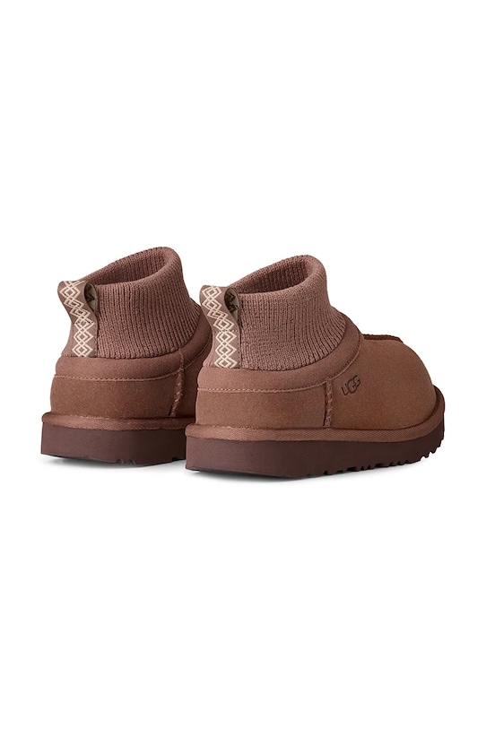 Детские замшевые зимние ботинки KIDS' CLASSIC ULTRA STRETCH CUFF Ugg, коричневый — фото 3
