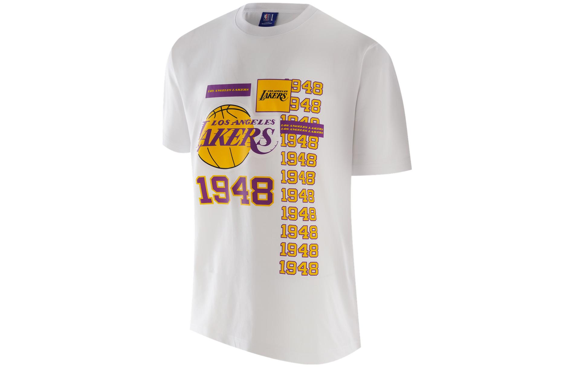 

NBA Футболка Los Angeles Lakers унисекс белая, Белый, NBA Футболка Los Angeles Lakers унисекс белая