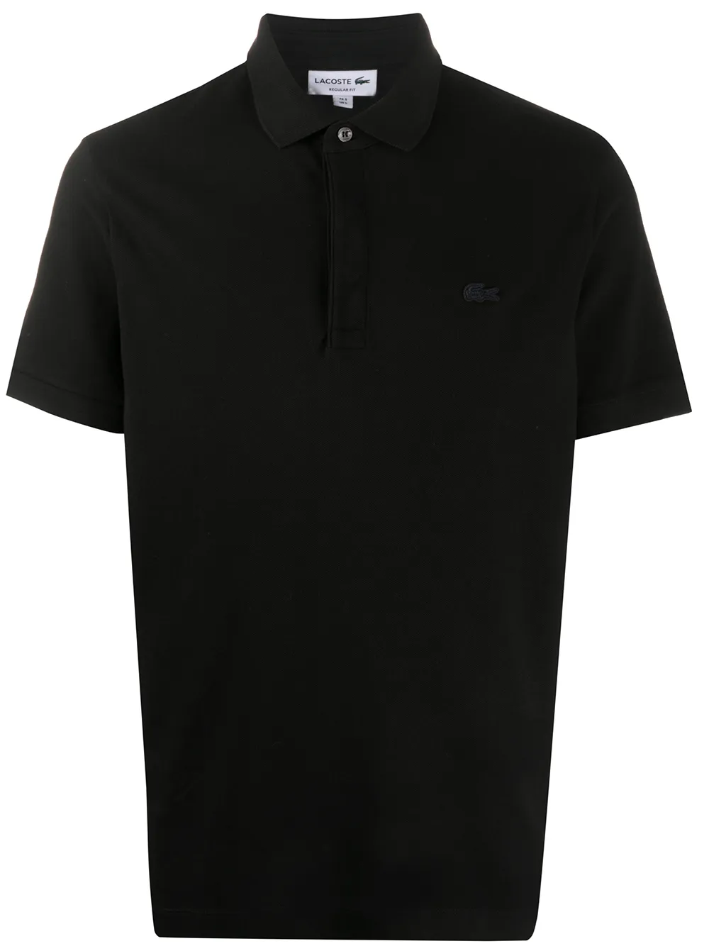 

Рубашка-поло с нашивкой-логотипом Lacoste, черный