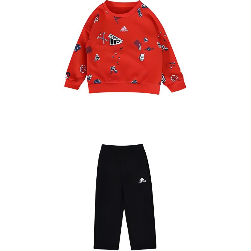

Комбинезоны/ползунки TD Adidas, светло-красный/черный