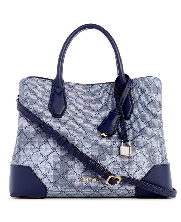 

Сумка-сэтчел Brooklyn с 3 отделениями Nine West, синий