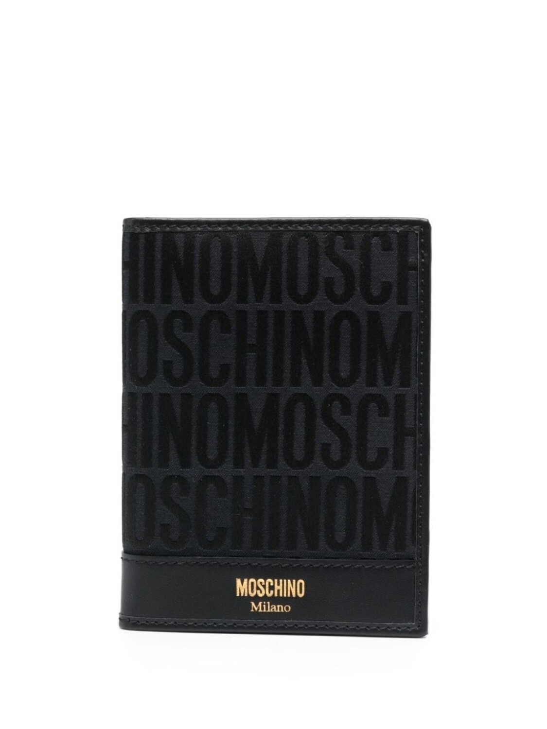 

Moschino жаккардовый кошелек с логотипом, черный