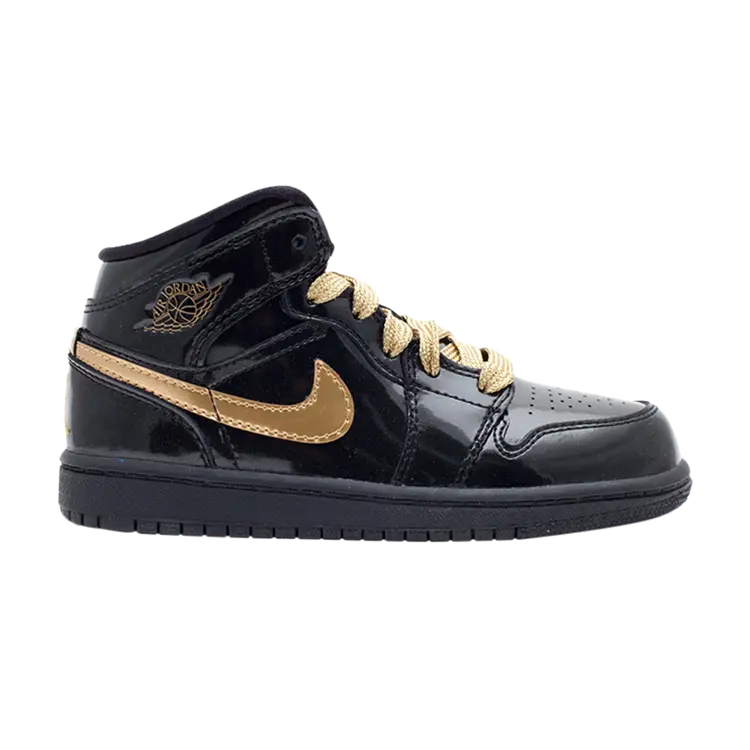 

Кроссовки Air Jordan 1 Phat PS 'Metallic Gold', черный