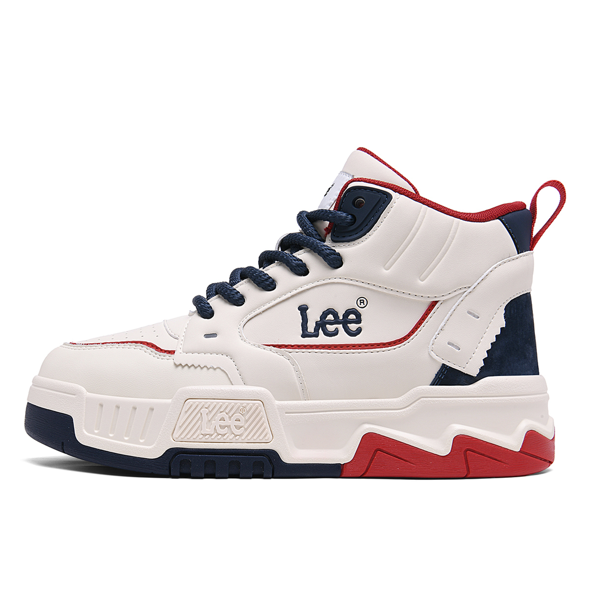 Lee Кроссовки для скейтбординга мужские высокие navy blue/black white — фото 3
