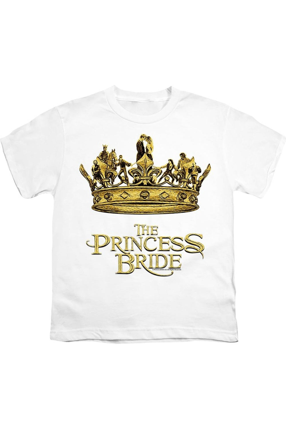 

Футболка с коротким рукавом "Корона невесты" для детей Gildan, белый
