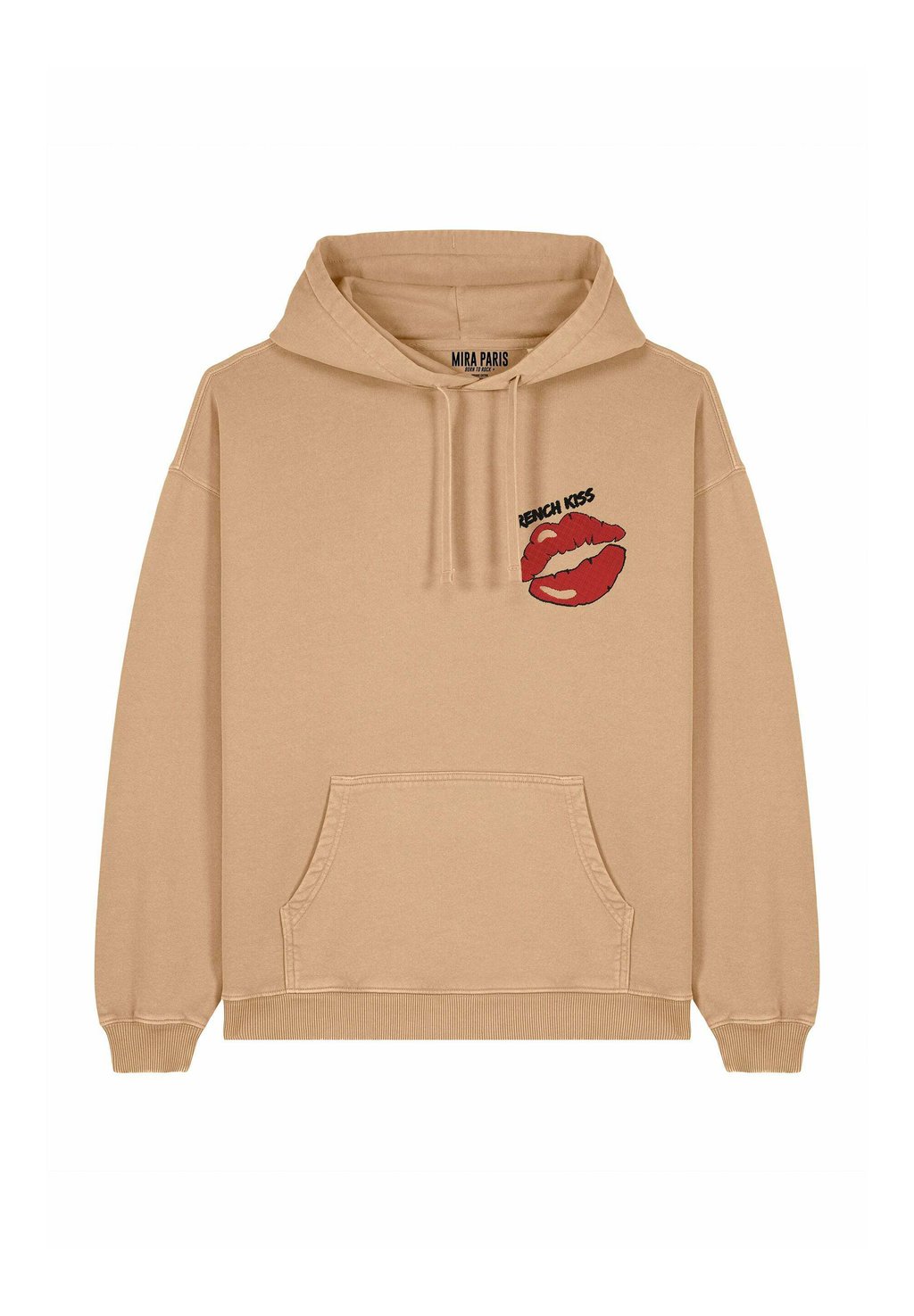

Толстовка FRENCH KISS EMBROIDERY UNISEX VINTAGE - Hoodie Mira Paris, бежевый