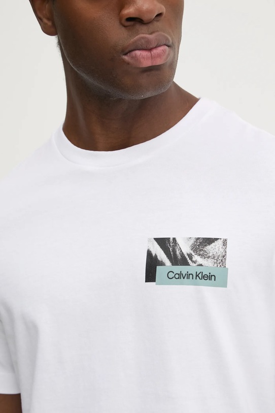 

Хлопковая футболка Calvin Klein, белый