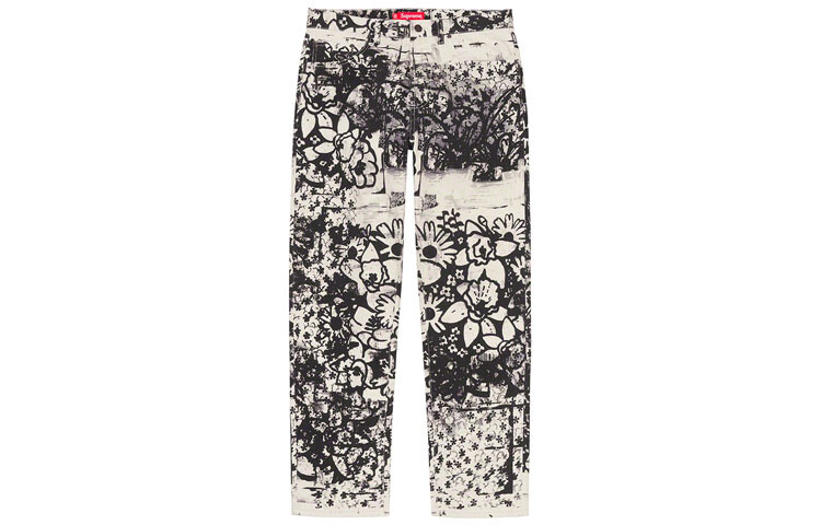 

Осень/Зима 21 Джинсы унисекс Supreme, красный
