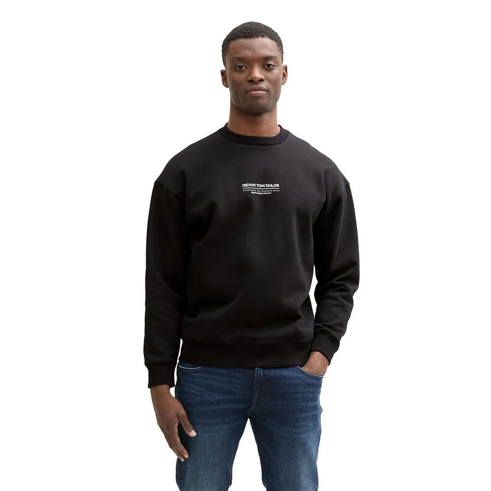 

Толстовка Tom Tailor Relaxed Printed, черный