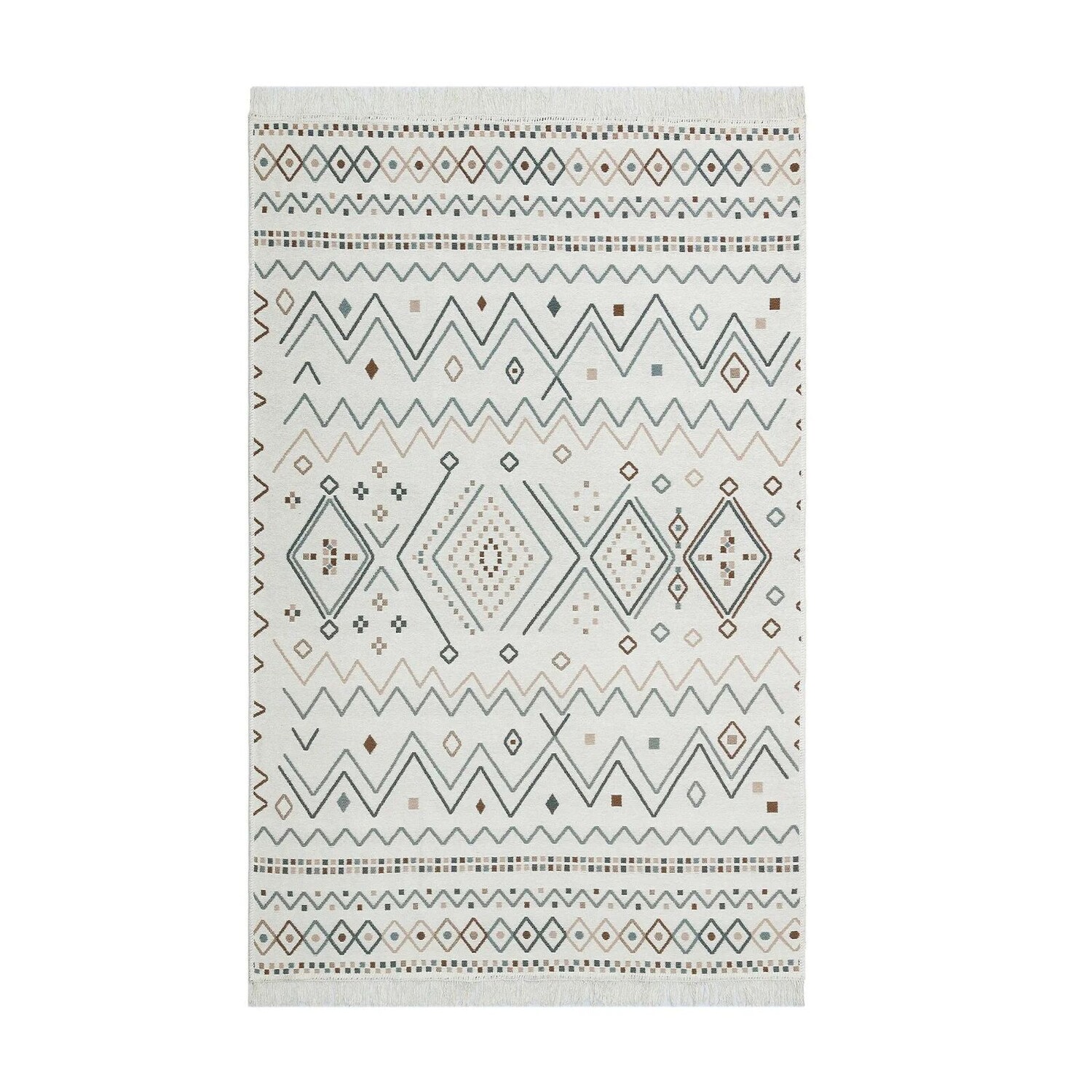 

Эко-ковер Arya Beige Blue Kilim - Голубой - 160x230 см Eko Halı