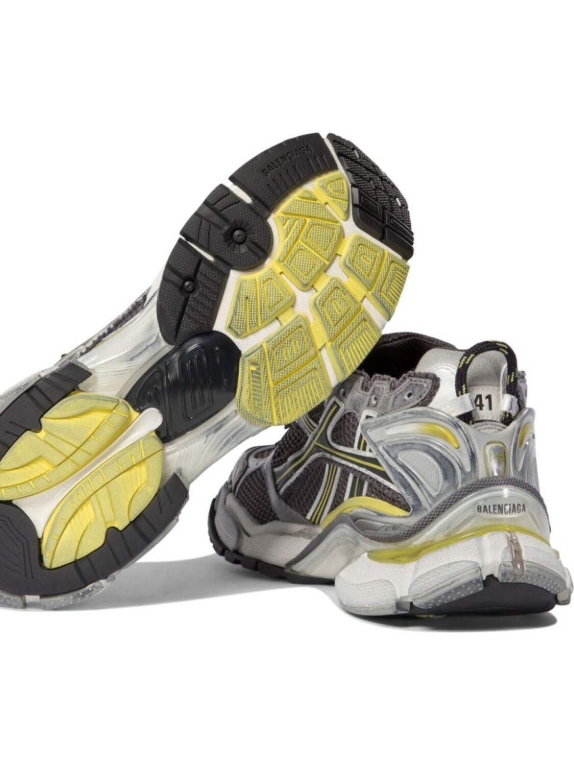 

Balenciaga кроссовки Runner со вставками, серый