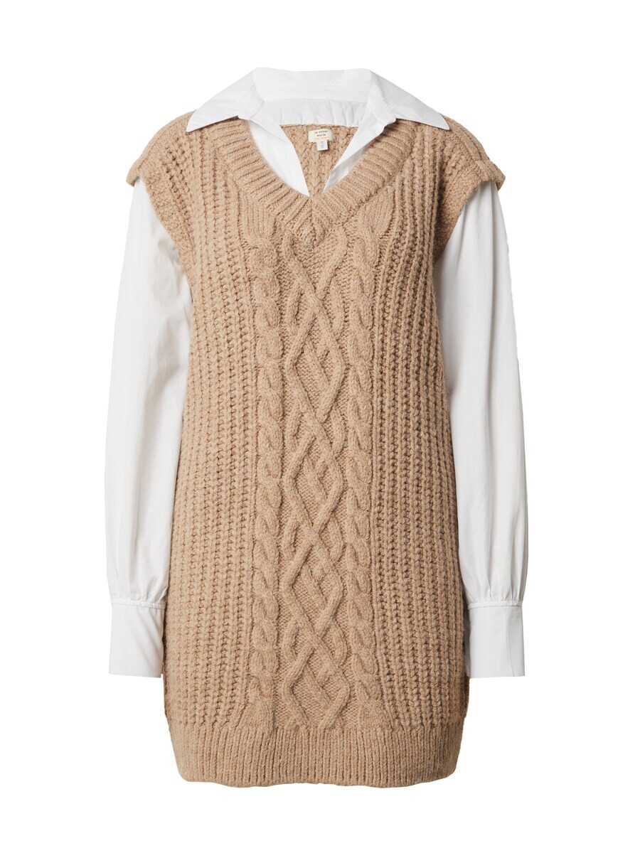 

Вязаное платье River Island, бежевый