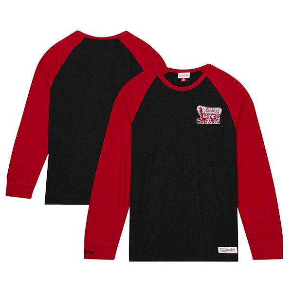 

Мужская футболка Mitchell & Ness черная Oklahoma Sooners Legendary Slub Raglan с длинным рукавом Unbranded