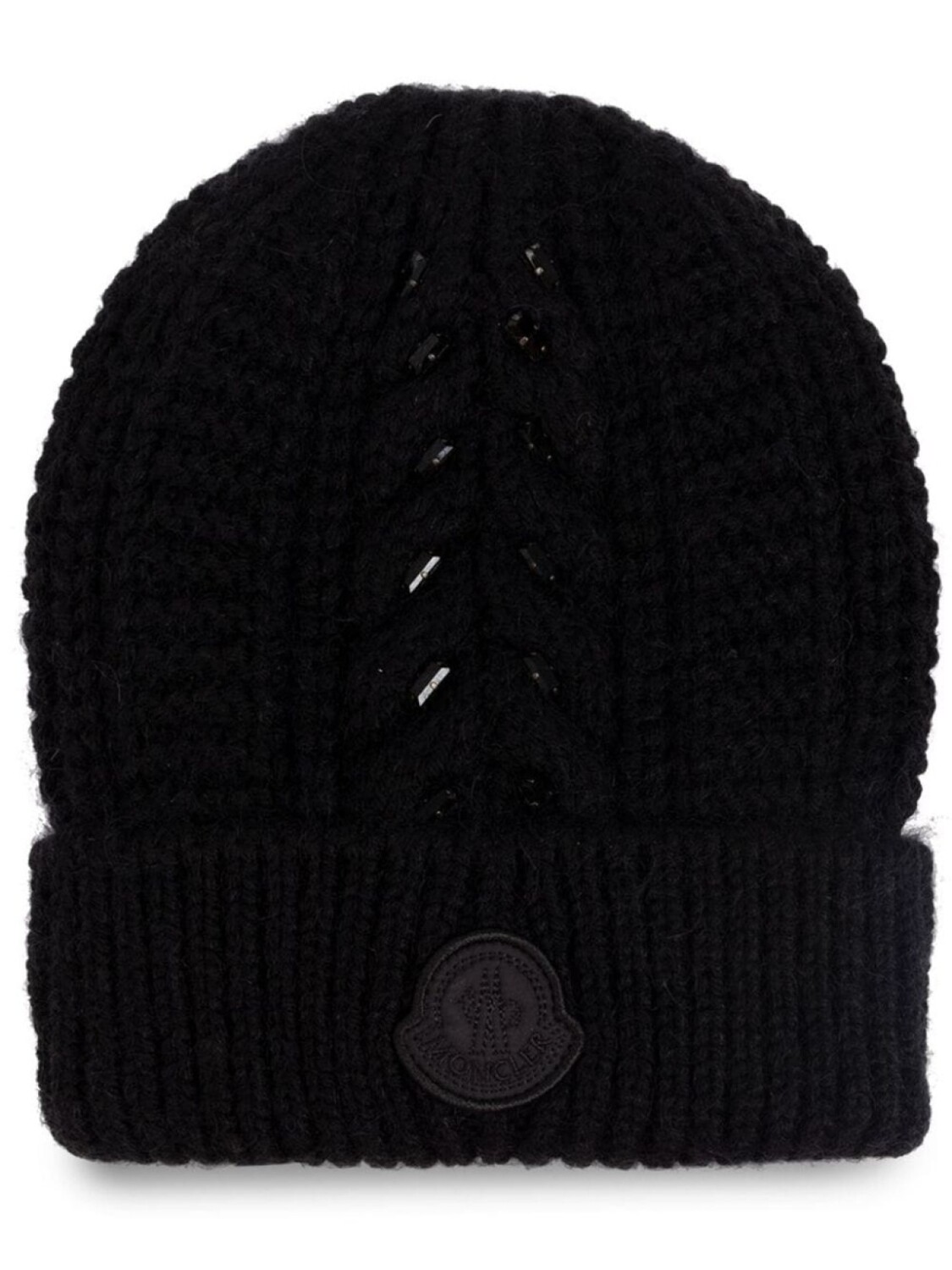 

Вышитая шапка Moncler, черный