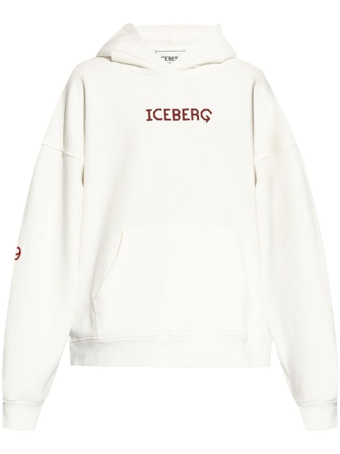 

Iceberg хлопковая толстовка с логотипом, белый