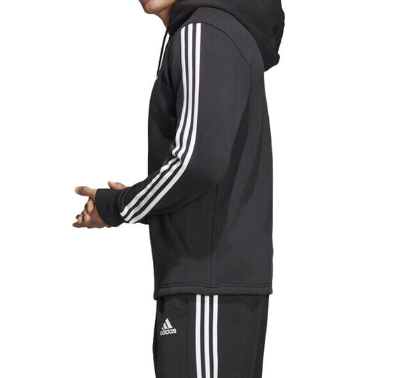 Куртка adidas Printing Sports Fleece Lined hooded Knit Jacket Black, черный — фото 4