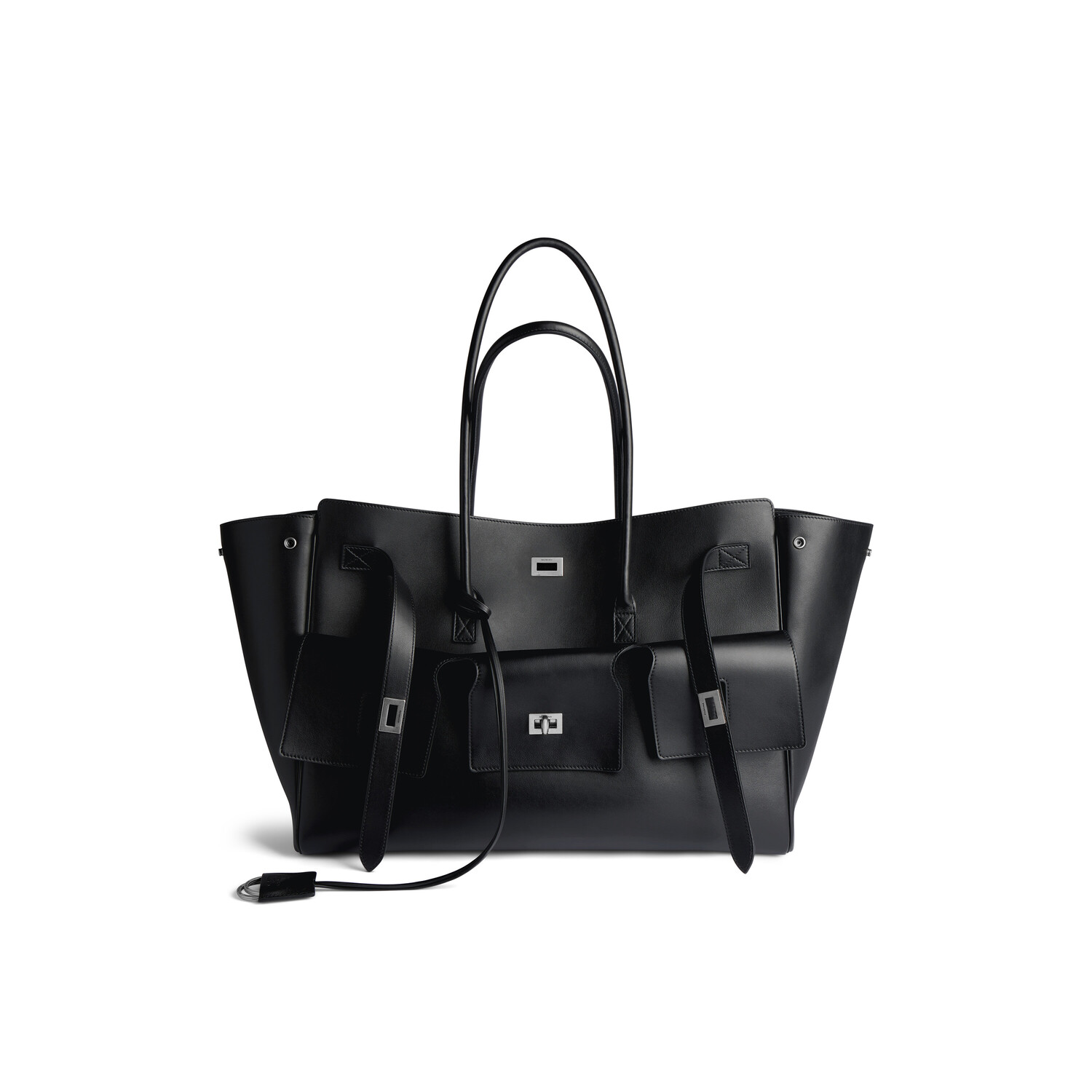 

Женская большая сумка bel air carry all в черном цвете BALENCIAGA, черный