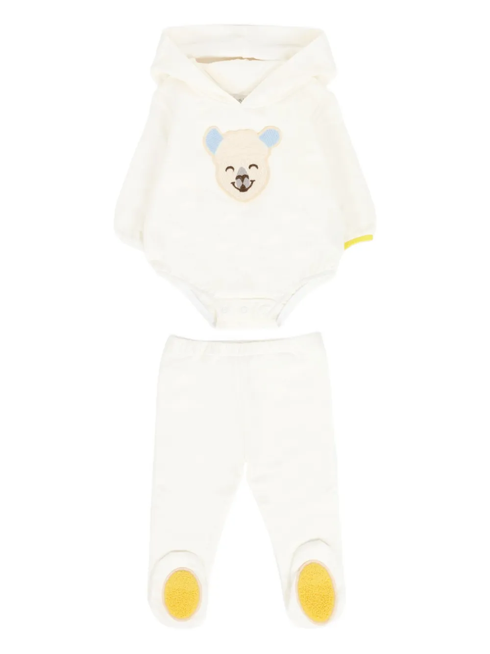 

Вышитый спортивный костюм с капюшоном Gensami kids, белый