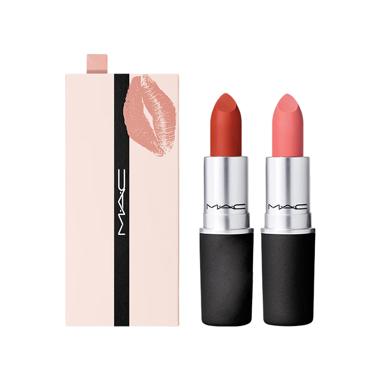 

MAC Шелковый сатиновый матовый туманно-розовый блеск для губ velour легко растушевываемый оттенок 3g+3g