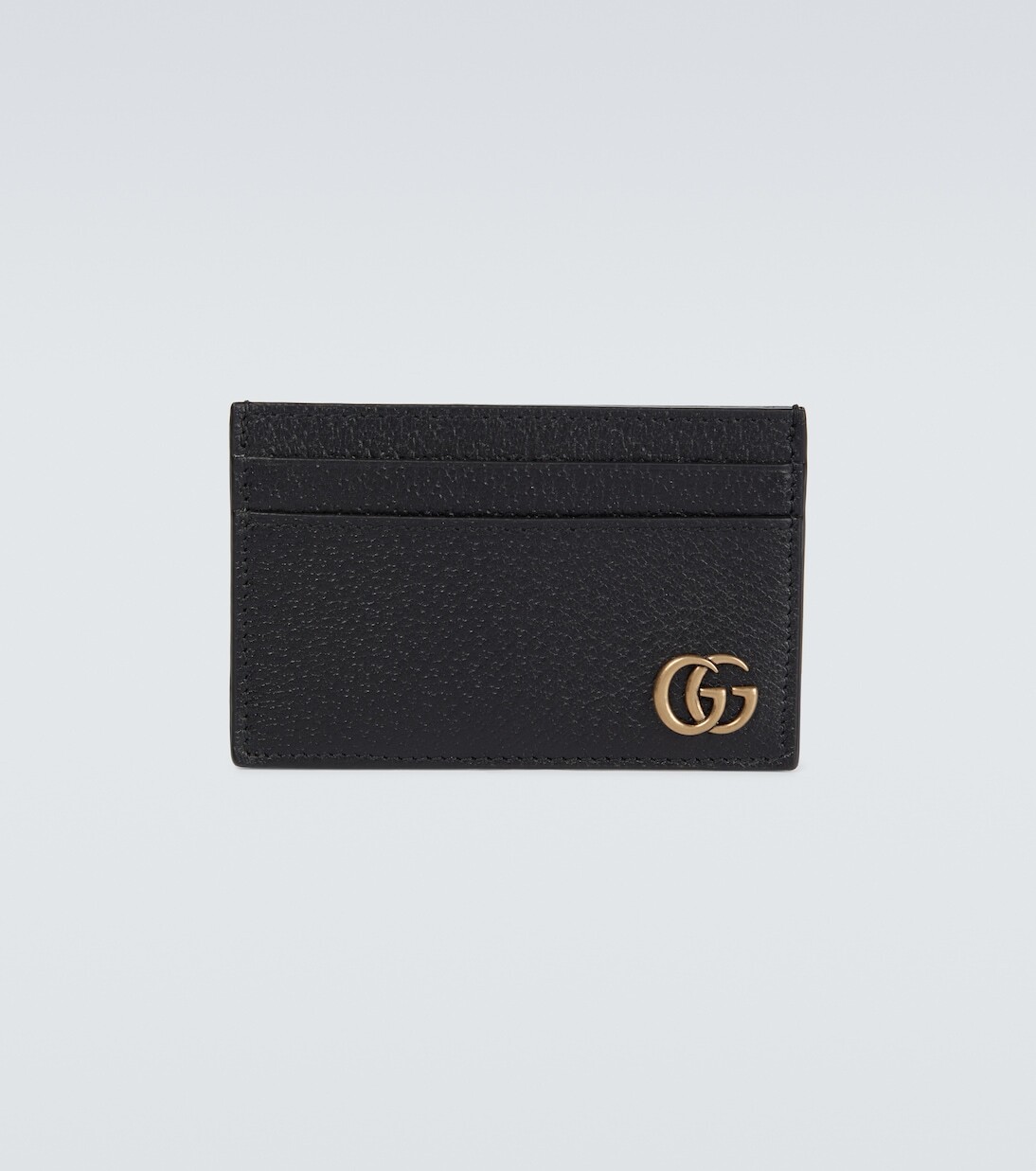 

Кожаный картхолдер gg marmont Gucci, черный
