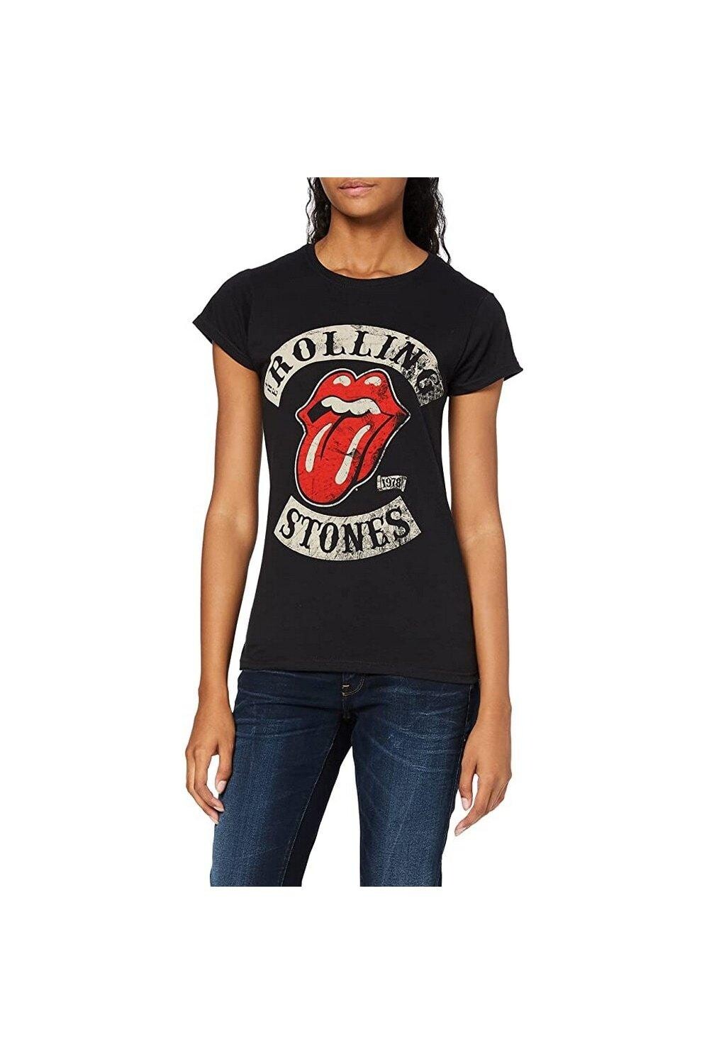 

Хлопковая футболка Tour 1978 The Rolling Stones, черный