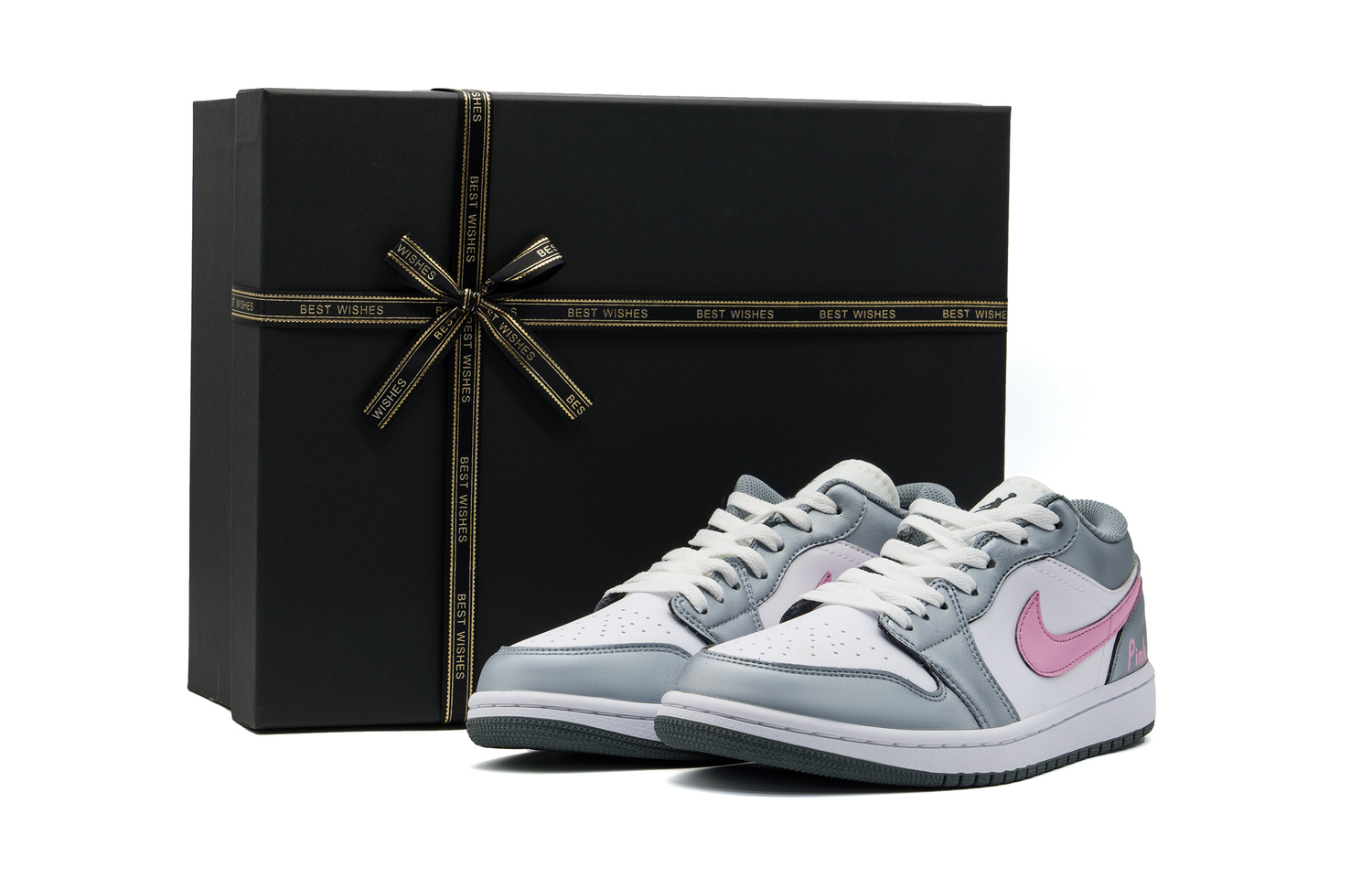 

Jordan Air 1 устойчивые к истиранию низкие винтажные баскетбольные кроссовки унисекс серебристо-розовые, цвет Silver Pink