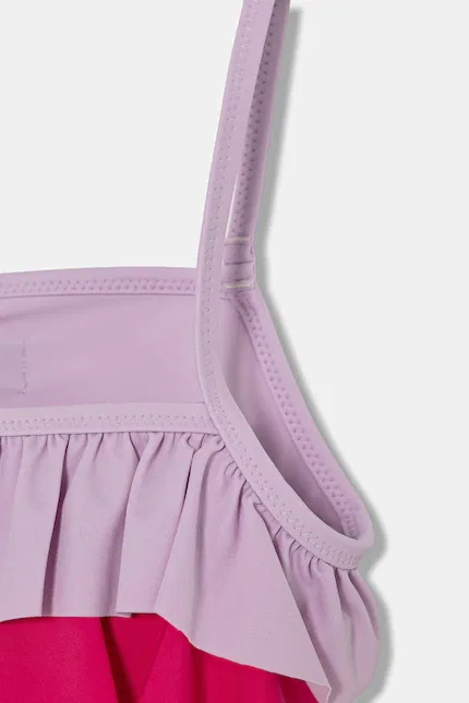Купальник раздельный с воланами United Colors of Benetton, розовый — фото 3