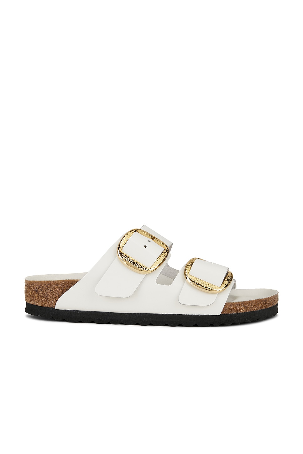 Arizona Hammered Big Buckle Сандалии Birkenstock, Antique White