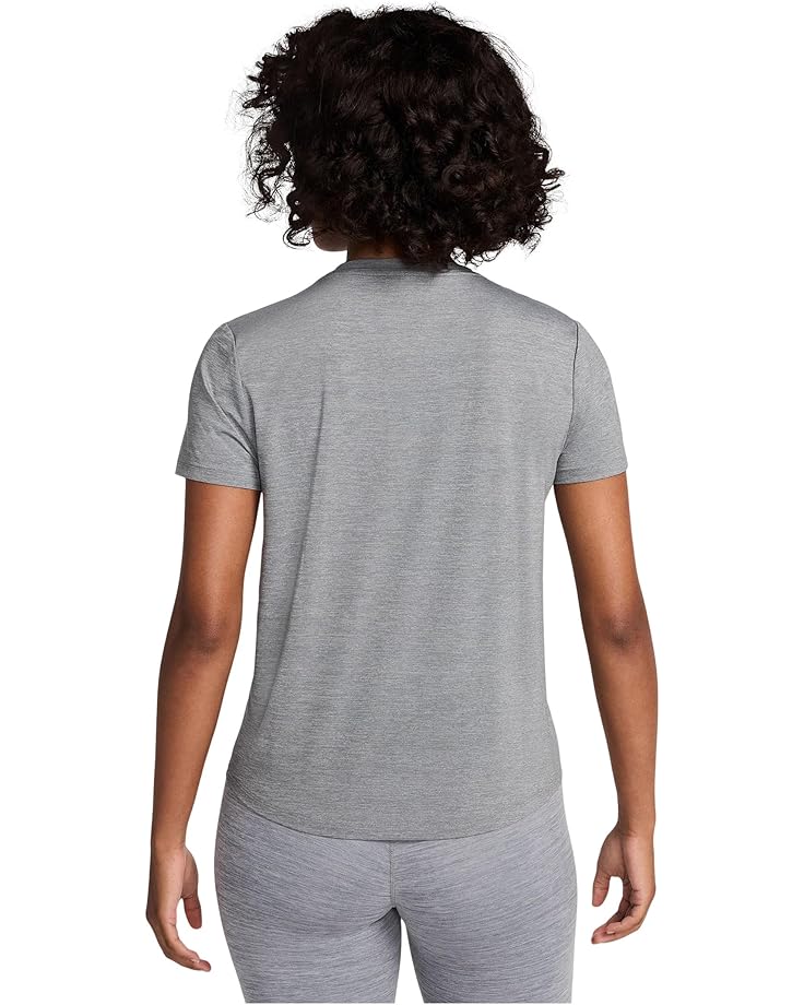 Топ Nike One Classic Dri-fit Short-sleeve Top, цвет Smoke Grey/Heather — фото 2