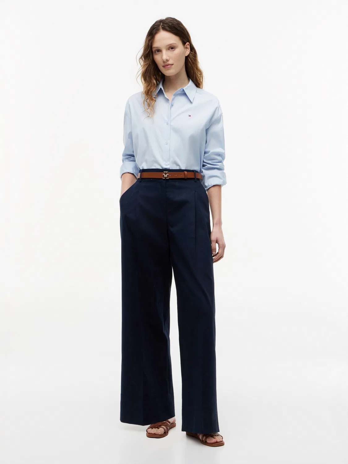 Блузка Tommy Hilfiger, Pastel Blue — фото 4