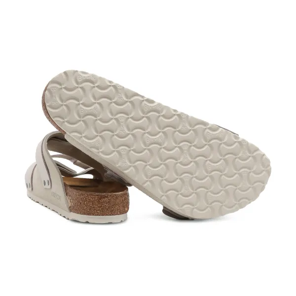 Тапочки Uji lenb/leve античный белый Birkenstock, серый — фото 4