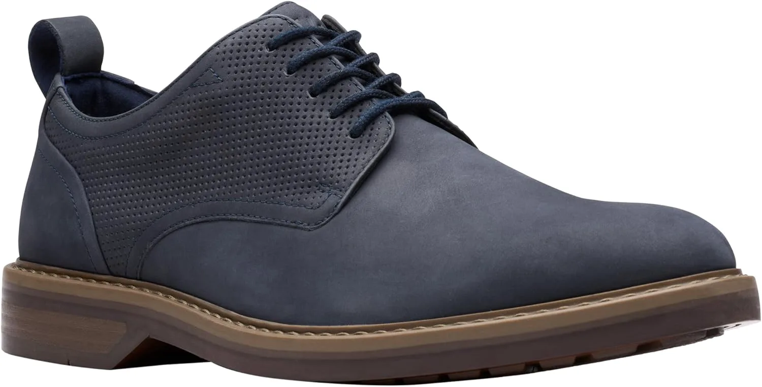 Мужские туфли Clarks Aldwin Derby на шнуровке, темно-синий — фото 2