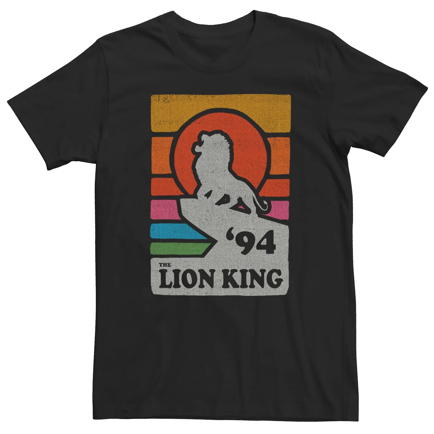 

Мужская футболка Disney King Lion King Vintage Pride '94 Rainbow Roar Licensed Character