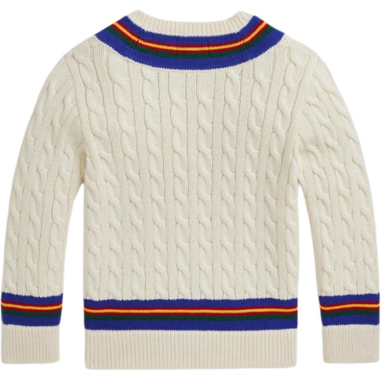 Polo Ralph Lauren Трикотаж FW24 бежево-желтый детский — фото 4