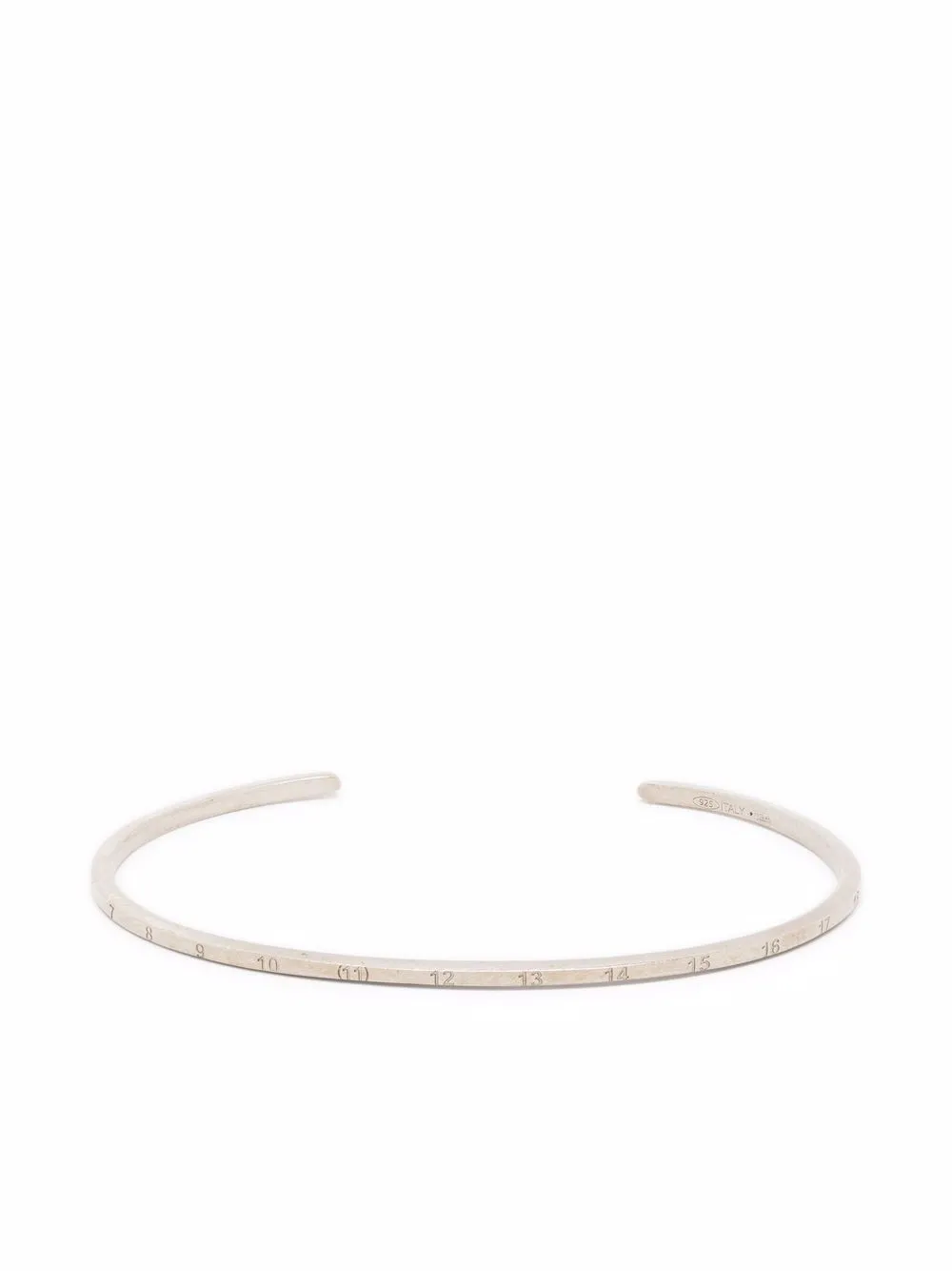 

Браслет-бэнгл с логотипом MAISON MARGIELA, серебяный