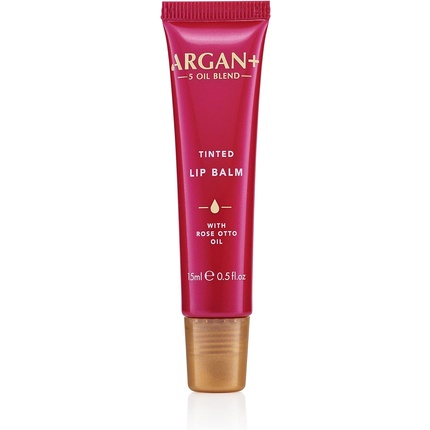 

ARGAN тонированный бальзам для губ с маслом розы Отто 15 мл Argan+ 5 Oil Blend