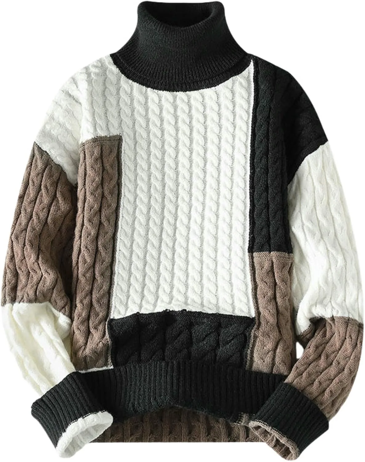 

Мужской осенне-зимний полувысокий воротник, теплый и удобный вязаный свитер MUFURONG