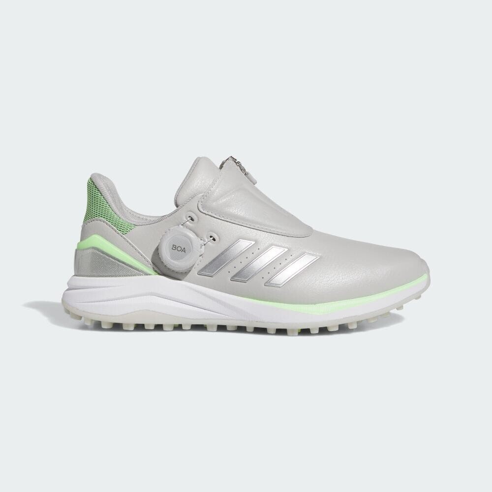 Кроссовки Adidas Women's Solar Motion Boa 24, цвет Grey Two/Silver Metallic/Green Spark