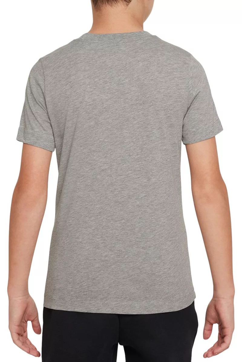 Детская футболка Nike Sportswear с вышивкой Futura, цвет Dk Grey Heather — фото 2