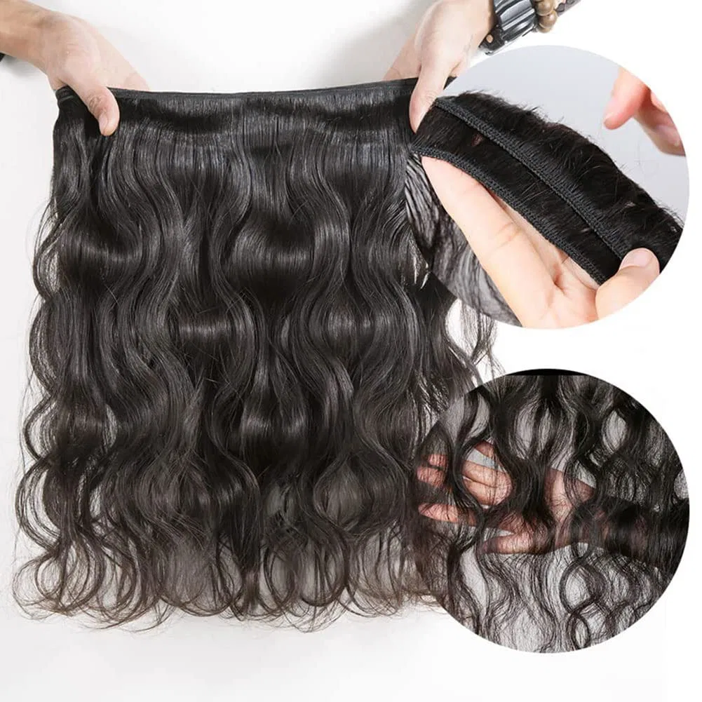 Натуральные волосы для наращивания Body Wave 10A (10 12 14 дюймов) Vallbest, Wavy — фото 4