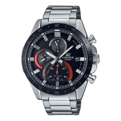 

Часы CASIO Waterproof Stainless Steel Strap EDIFICE Mens Silver Analog, цвет silver