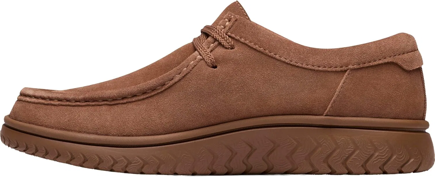 Мужские низкие лодочные туфли Clarks RelaxLite, Cola Suede — фото 3