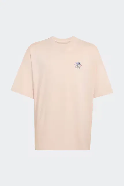 Футболка с принтом Bubble Tea Adidas Originals, розовый